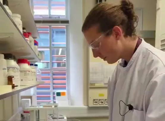 George in the lab