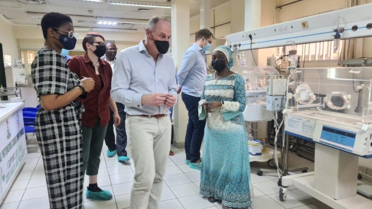 Researchers and clinicians in a hospital in Nigeria